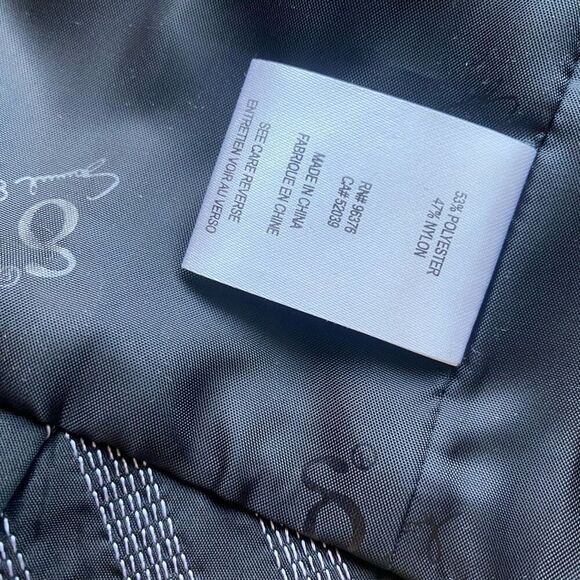 NWT Designer Samual Dong Striped Pleated Peplum Jacket Blazer Black Silver Women - Picture 9 of 14